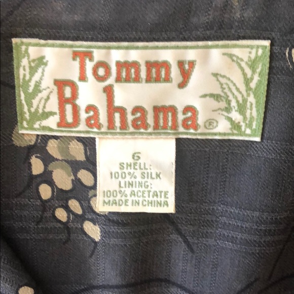 Vintage Tommy‎ Bahama Tropical 100% Silk Skirt & Jacket Mother Of Pearl Buttons - Picture 5 of 8